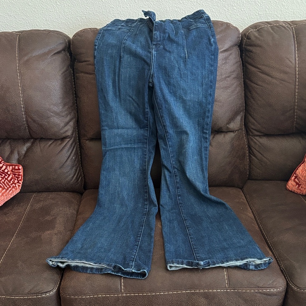We The Free Indigo Wide Leg Jeans